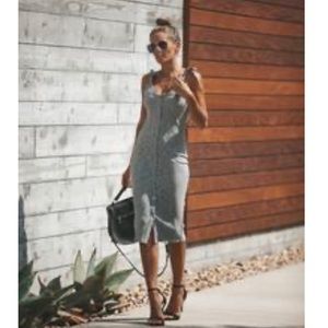 Vici Ribbed Midi Dress